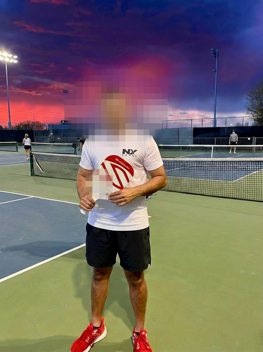 Playing pickleball